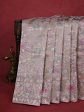 Pastel Peach Tissue Silk Saree