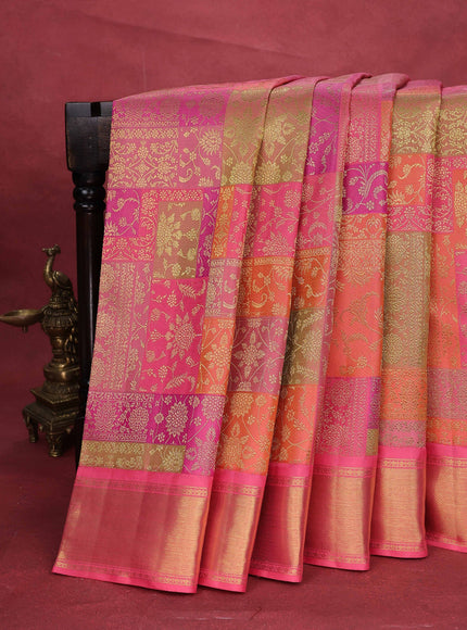 Pink Kanchipuram Silk Saree