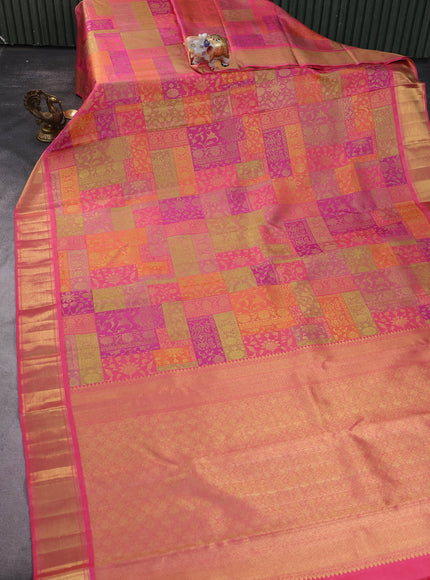 Pink Kanchipuram Silk Saree