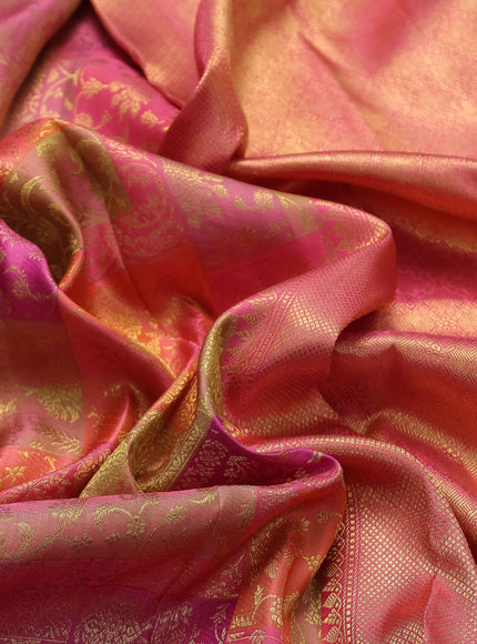 Pink Kanchipuram Silk Saree