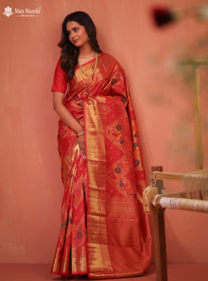 Red Kanchipuram Silk Saree