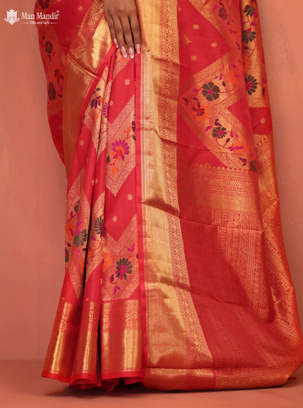Red Kanchipuram Silk Saree