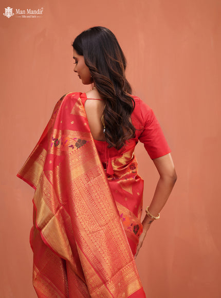 Red Kanchipuram Silk Saree