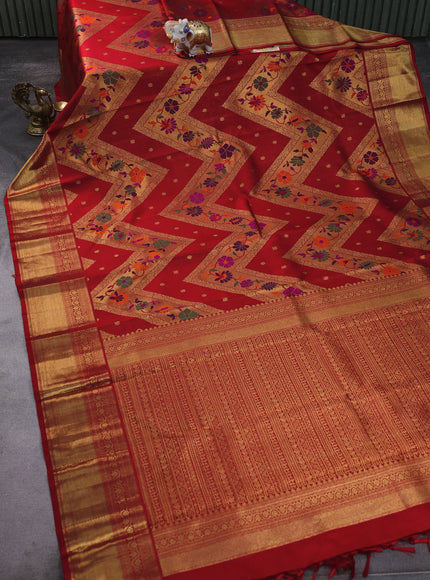 Red Kanchipuram Silk Saree