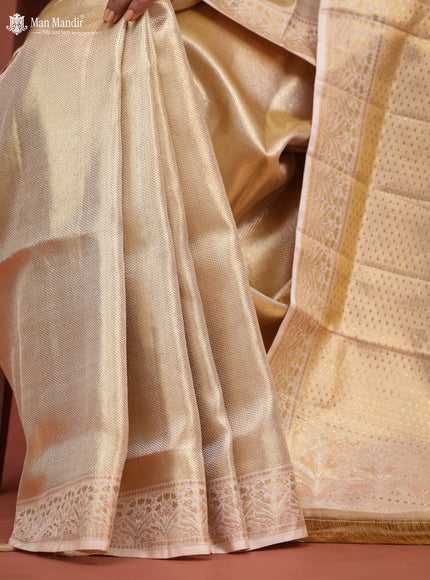 Gold Kanchipuram Tissue Silk Saree