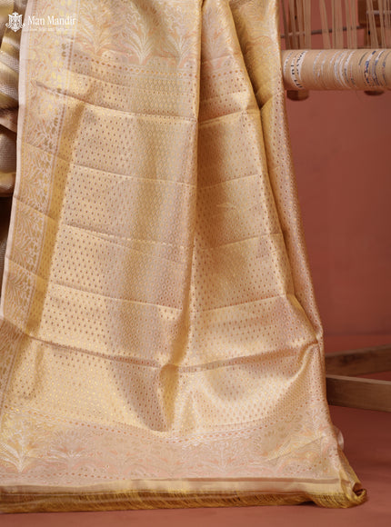 Gold Kanchipuram Tissue Silk Saree