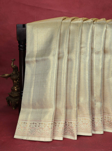 Gold Kanchipuram Tissue Silk Saree