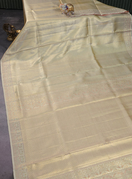 Gold Kanchipuram Tissue Silk Saree