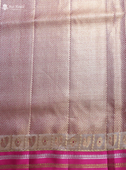 Gold-Pink Kanchipuram Tissue Silk Saree