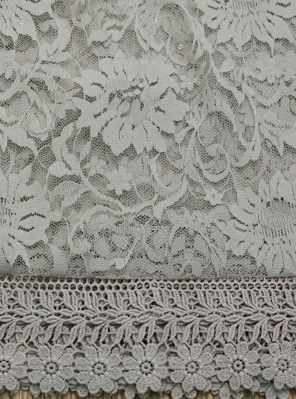 Grey Organza Silk Saree
