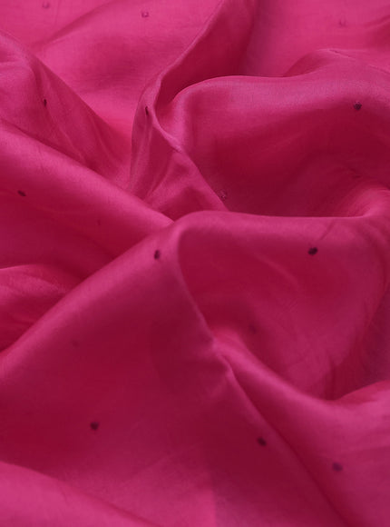 Pink Organza Silk Saree