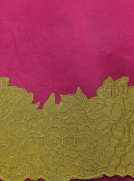 Pink Organza Silk Saree