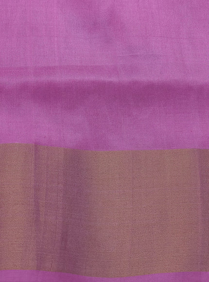 Light Pink Uppada Silk Saree With Jamdhani Weaves