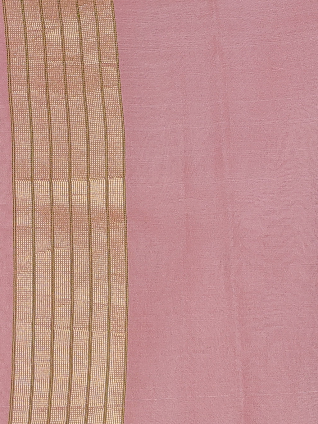 Peach Banarasi Kora Silk Saree