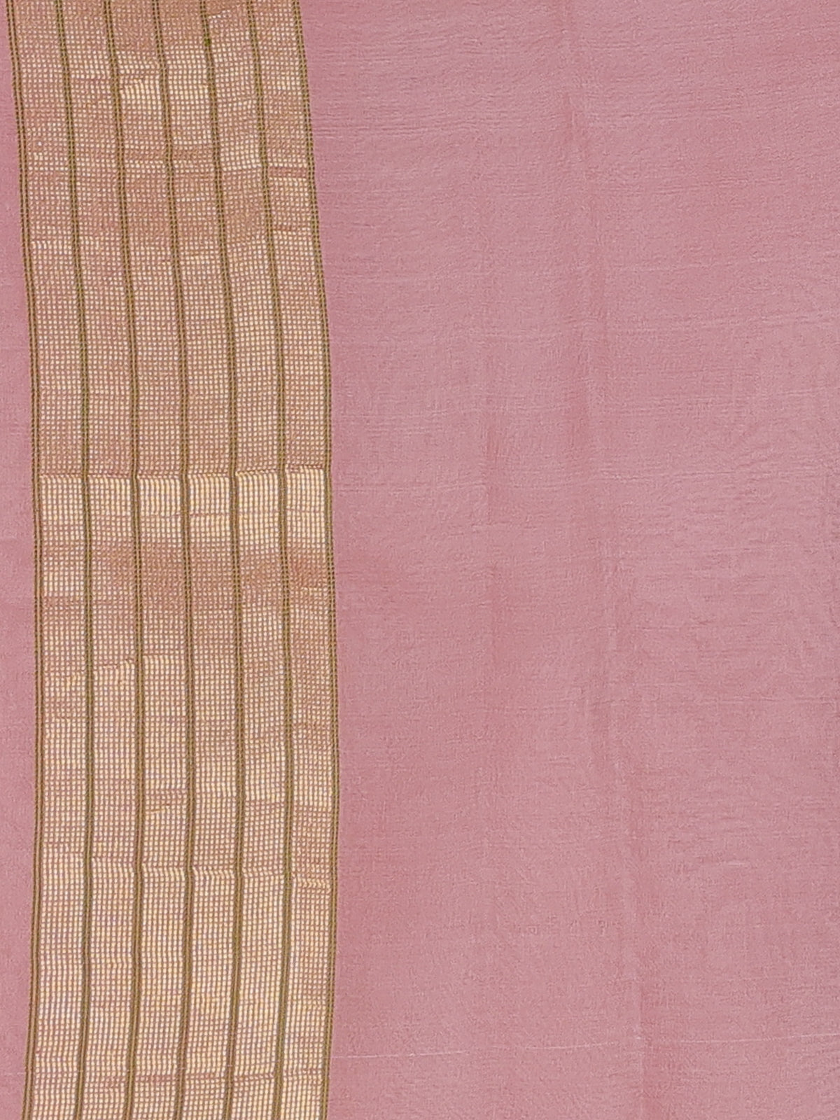 Peach Banarasi Kora Silk Saree