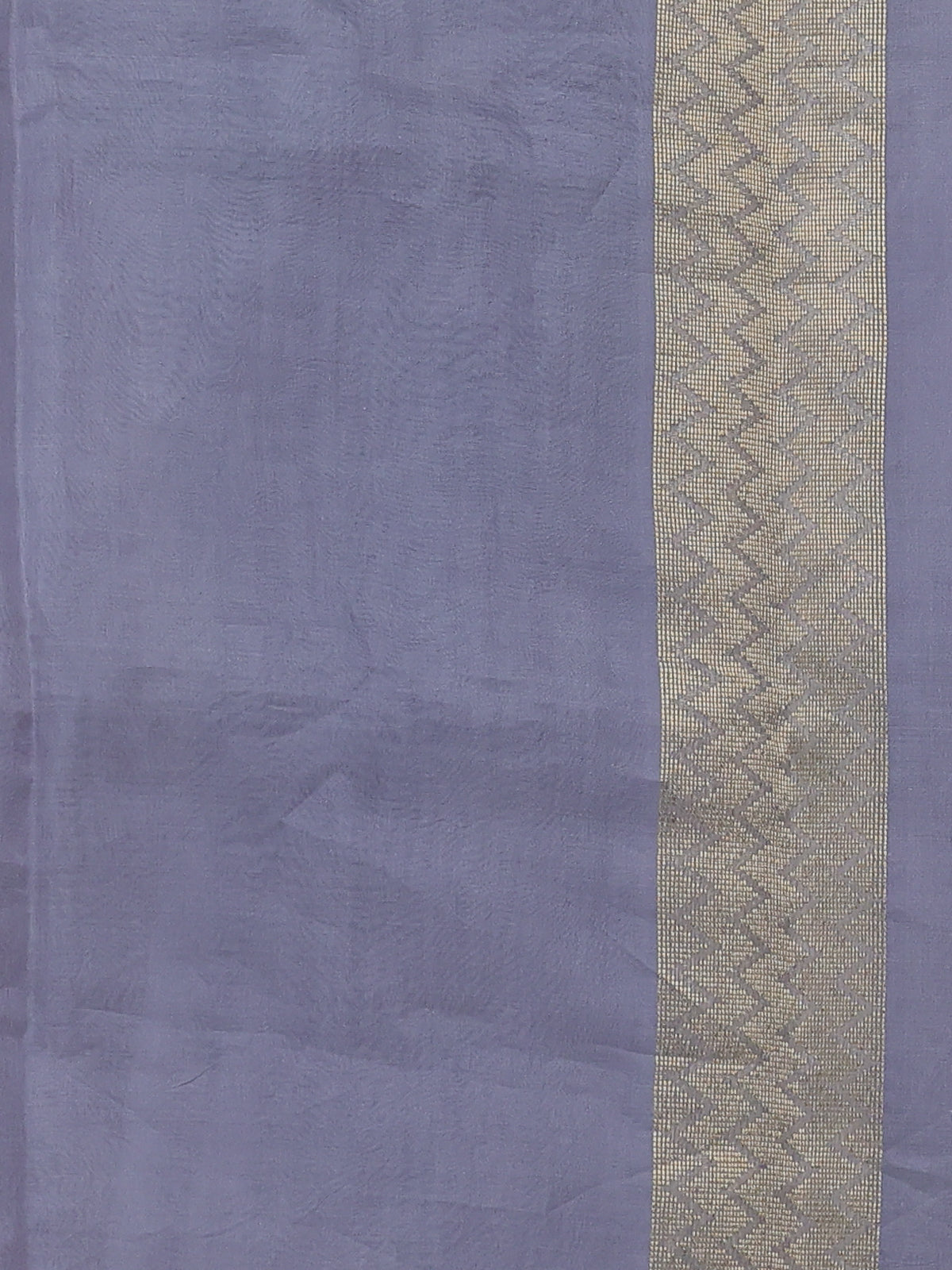 Grey Banarasi Kora Silk Saree