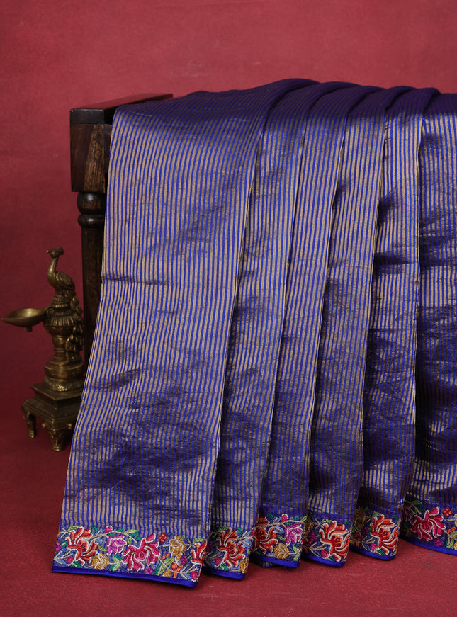Blue Banarasi Silk Saree