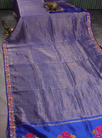 Blue Banarasi Silk Saree