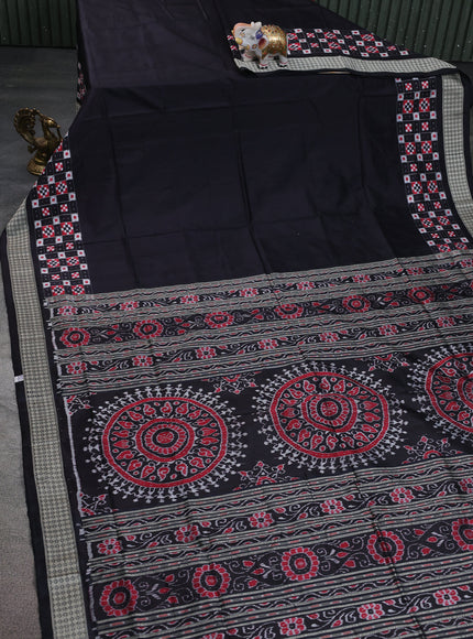 Black Pochampally Silk Saree