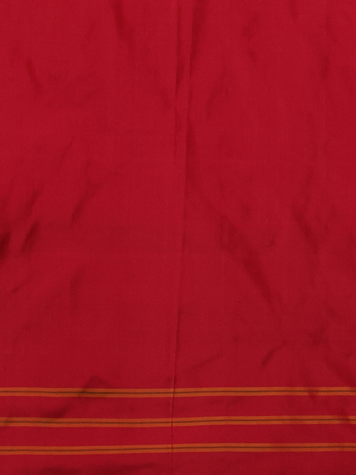 Cream-Red Pochampally Silk Saree