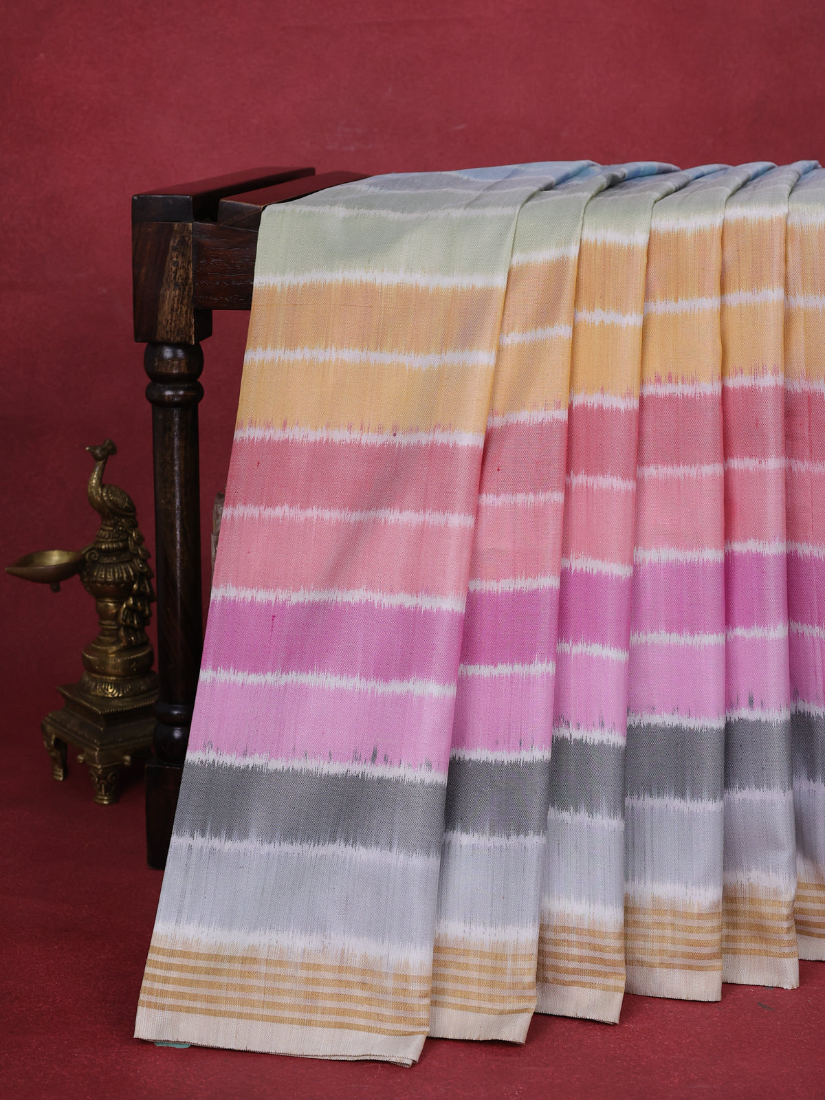 Multi Colour Pochampally Silk Saree