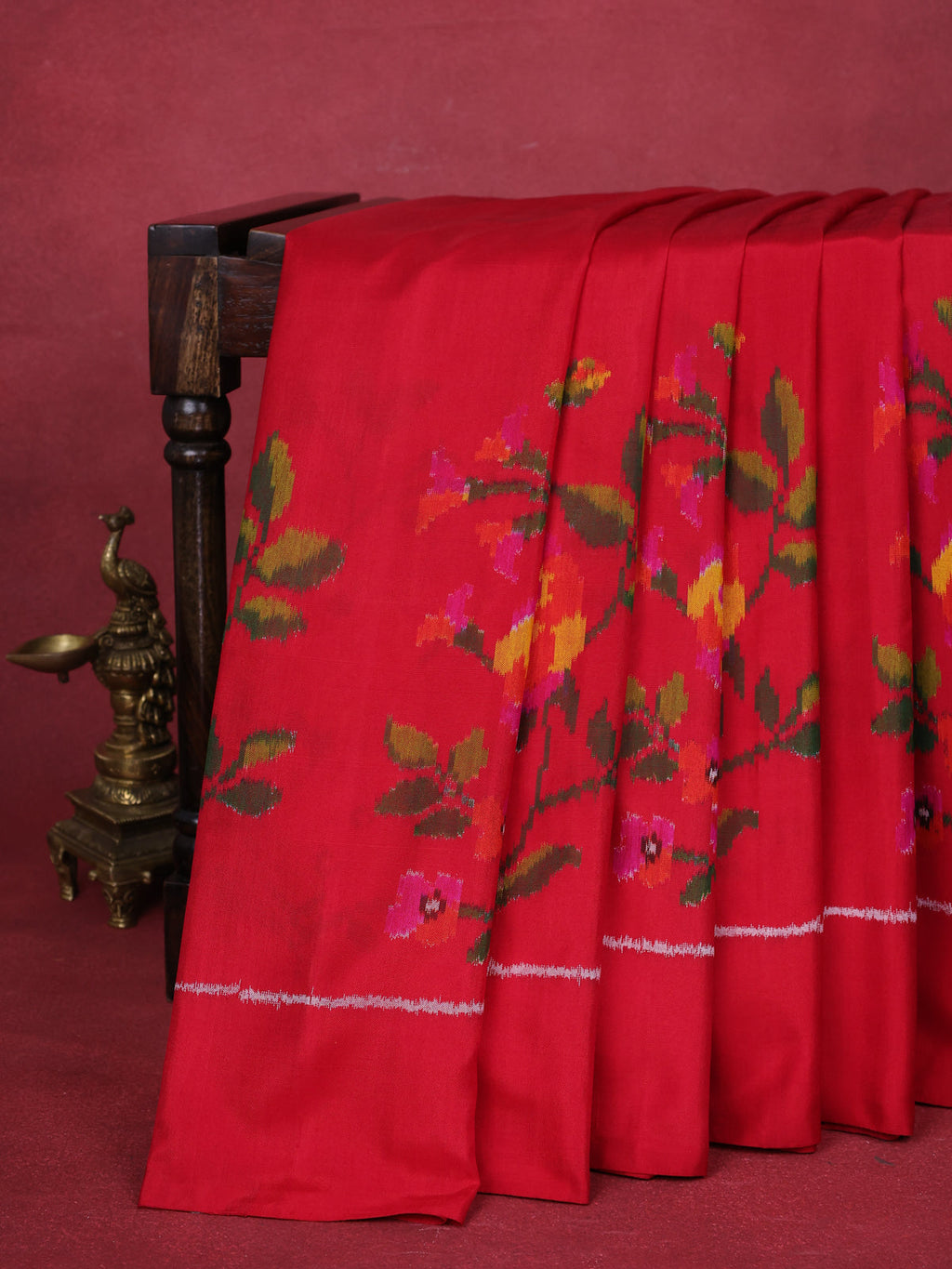 Red Pochampally Silk Saree