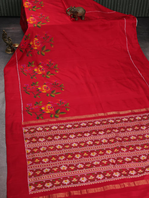 Red Pochampally Silk Saree