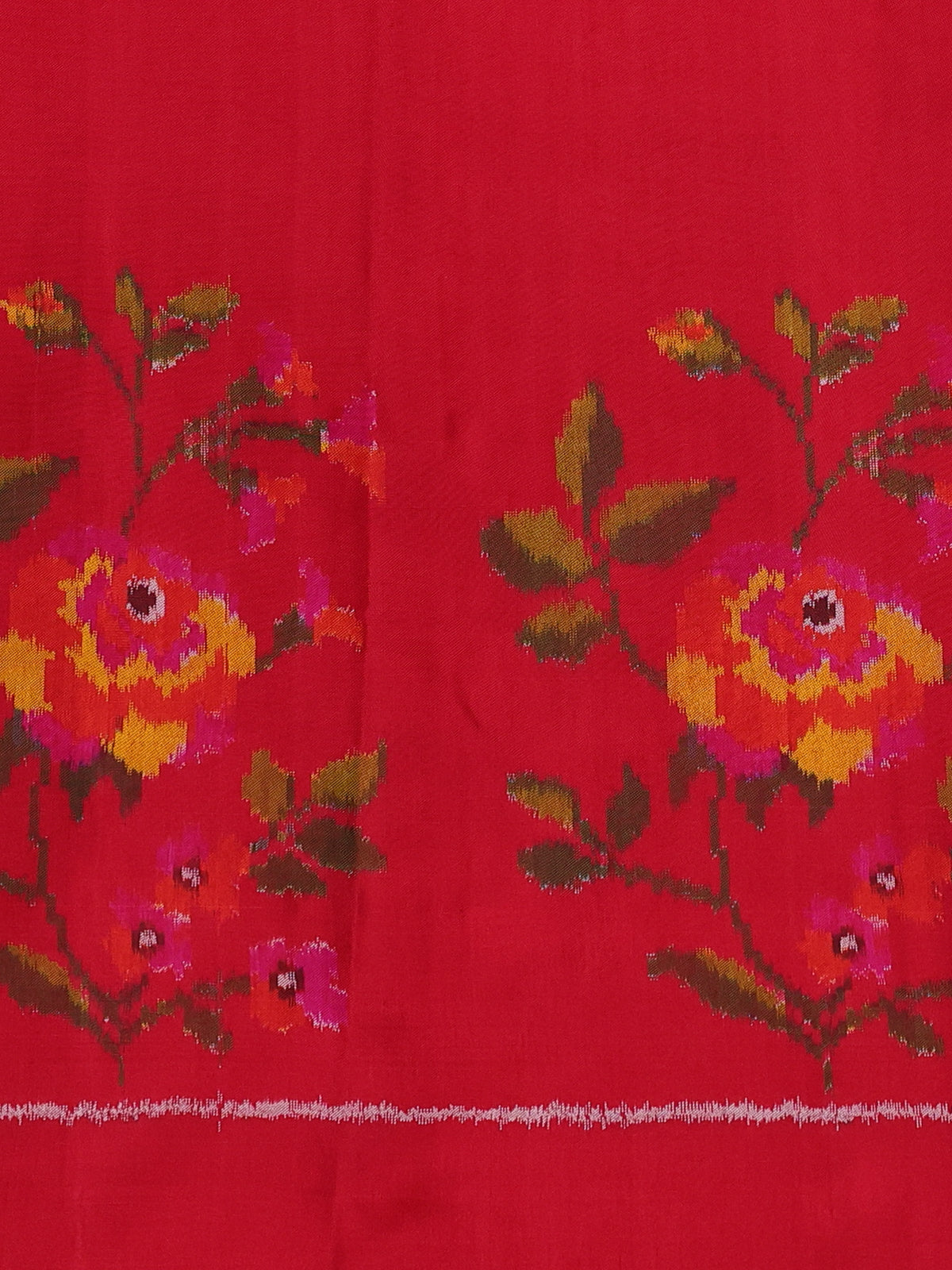 Red Pochampally Silk Saree