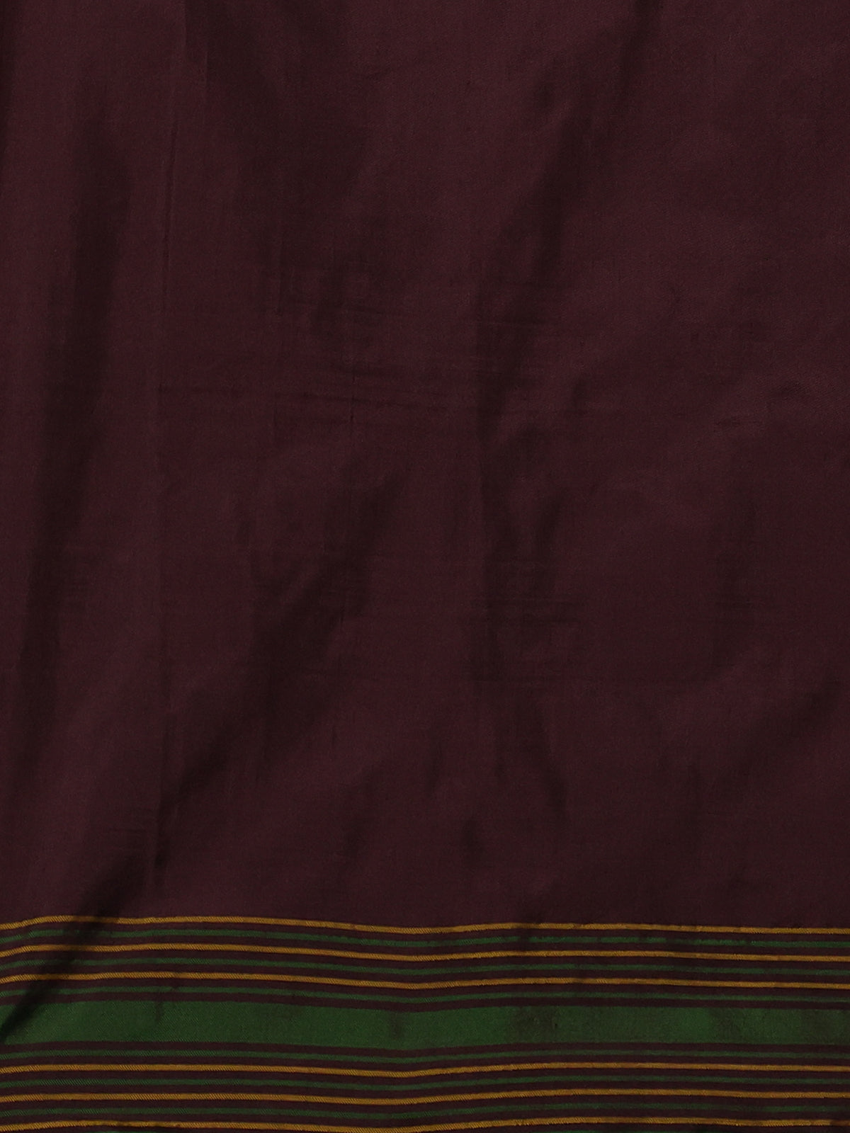Brown-Green Pochampally Silk Saree