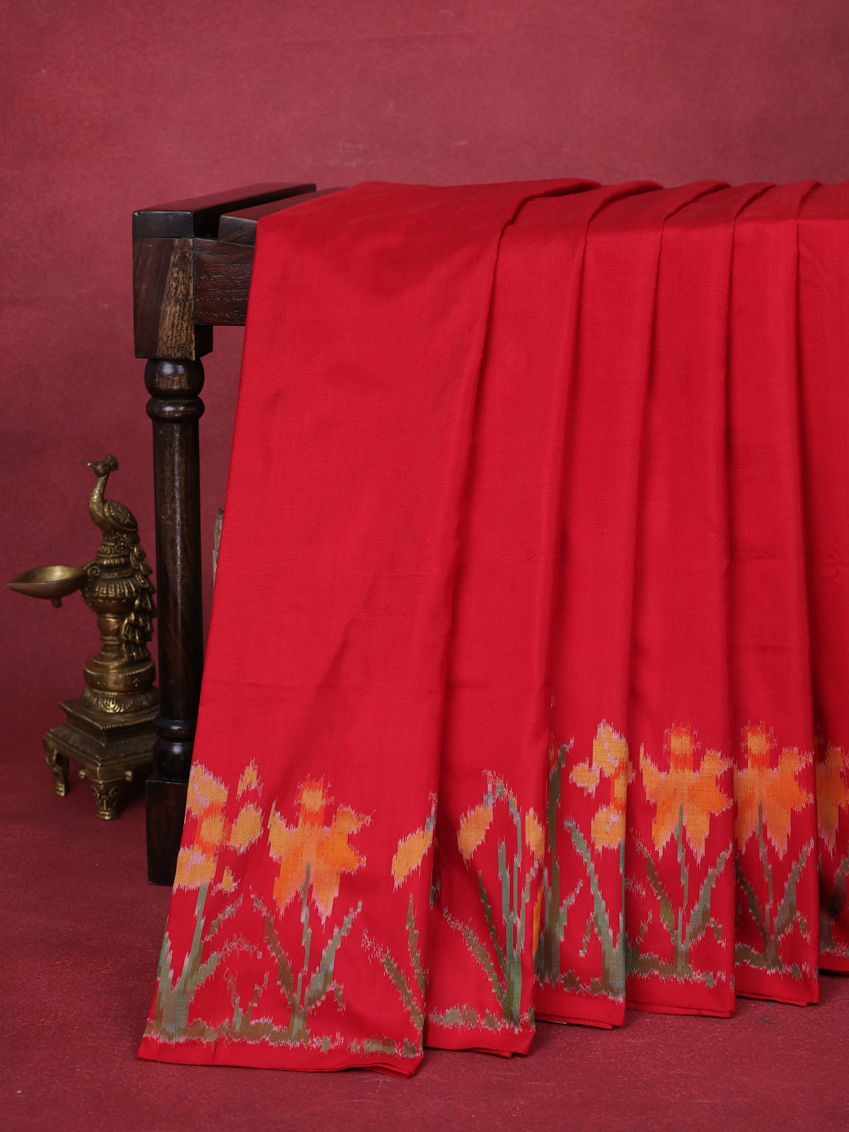 Red Pochampally Silk Saree