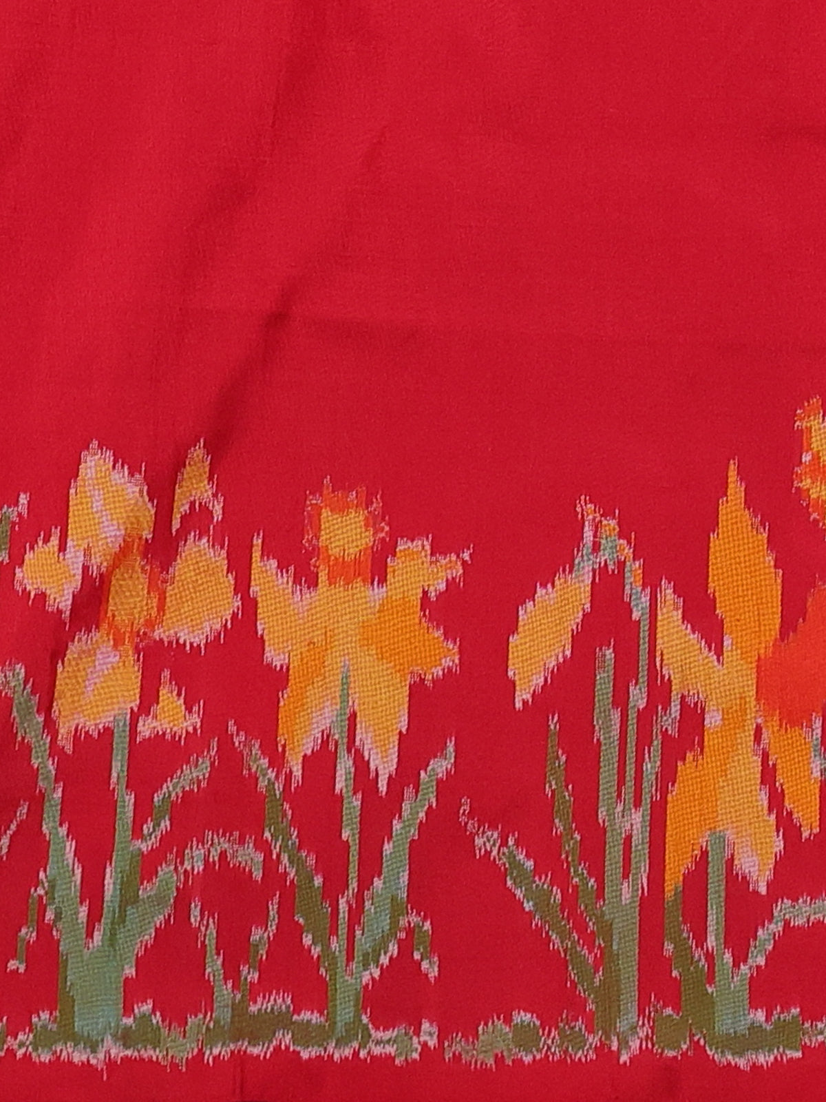 Red Pochampally Silk Saree