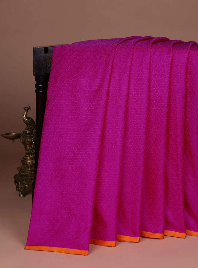 Pink Banarasi Tanshoi Silk Saree