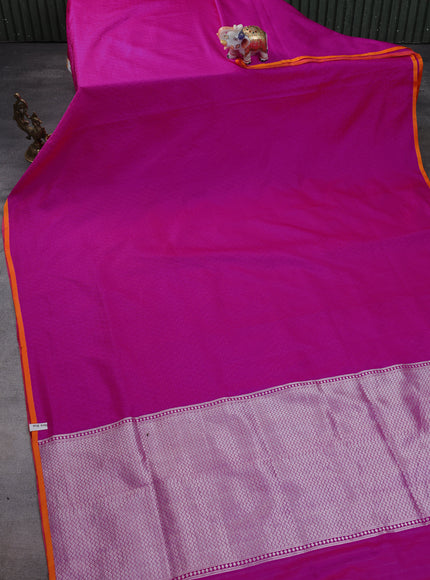 Pink Banarasi Tanshoi Silk Saree