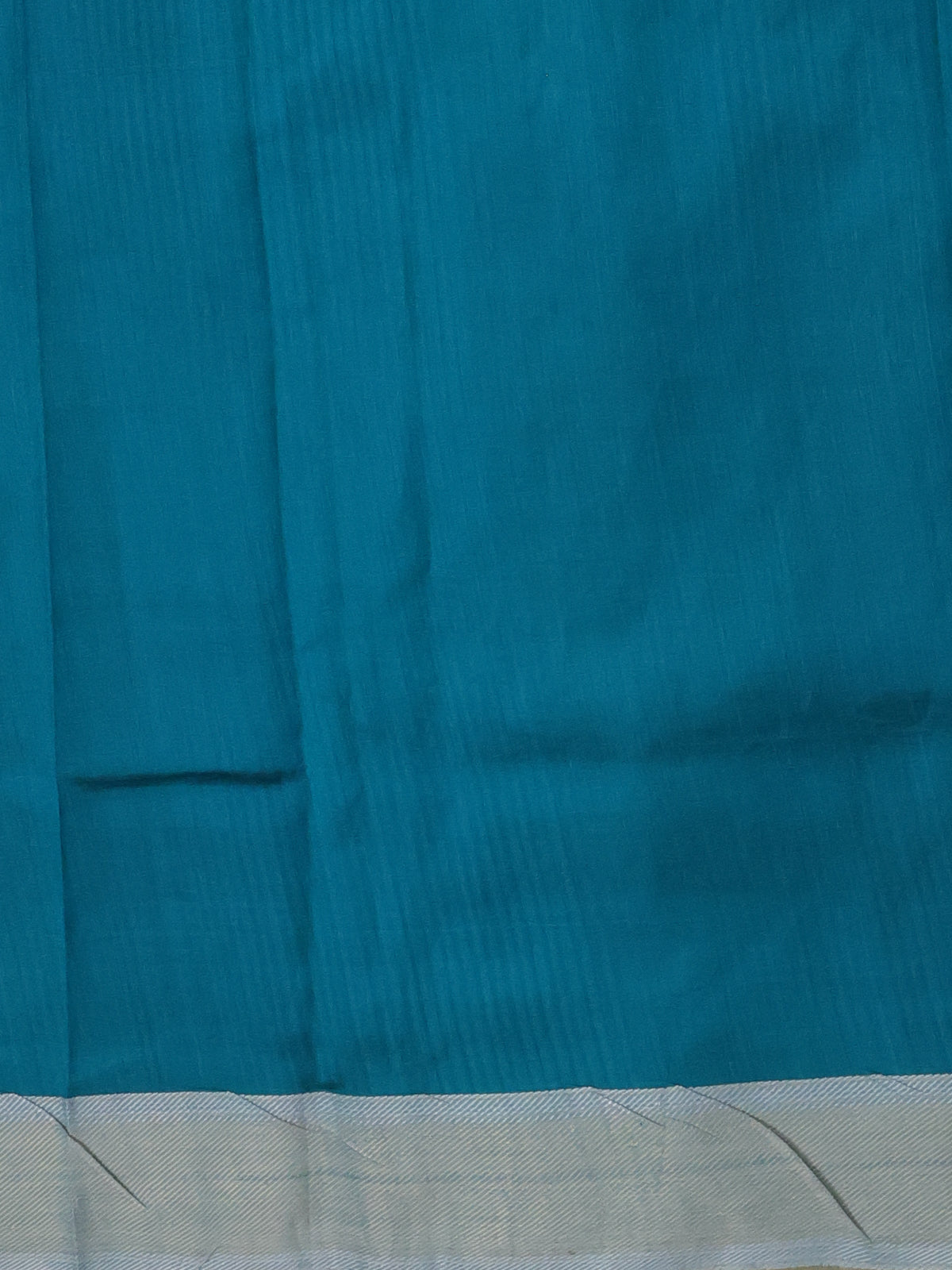Teal Green Chanderi Silk Saree