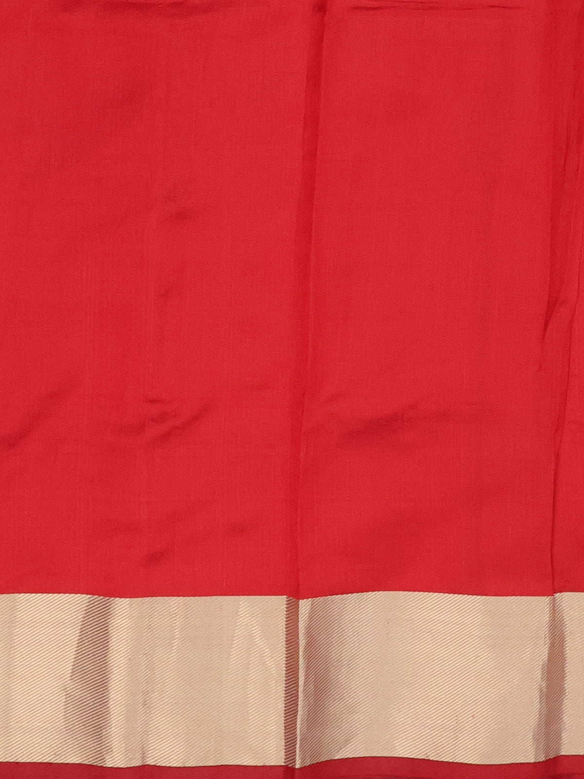 Red Chanderi Silk Saree