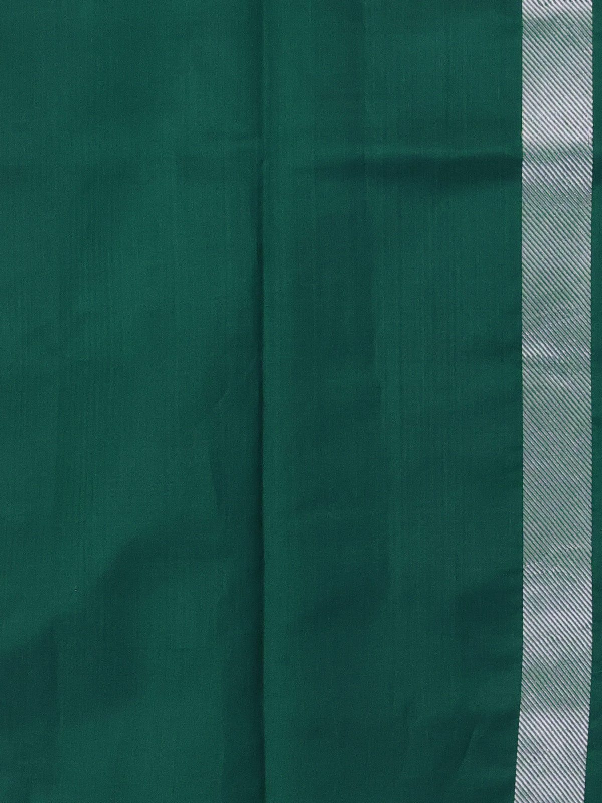 Peacock Green Chanderi Silk Saree