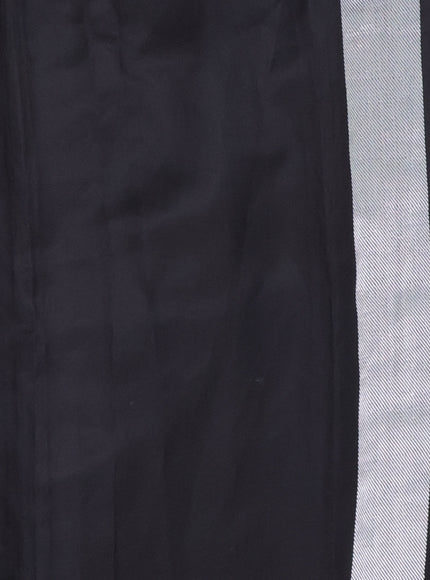 Black Chanderi Silk Saree