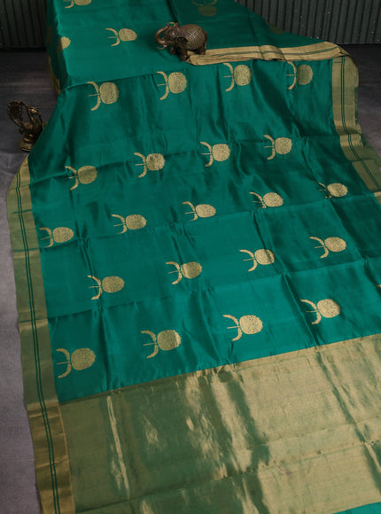 Green Chanderi Silk Saree