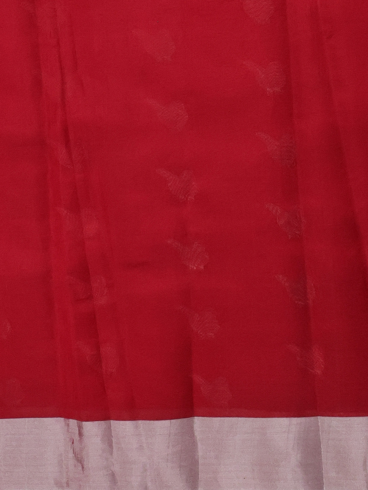 Red Chanderi Silk Saree