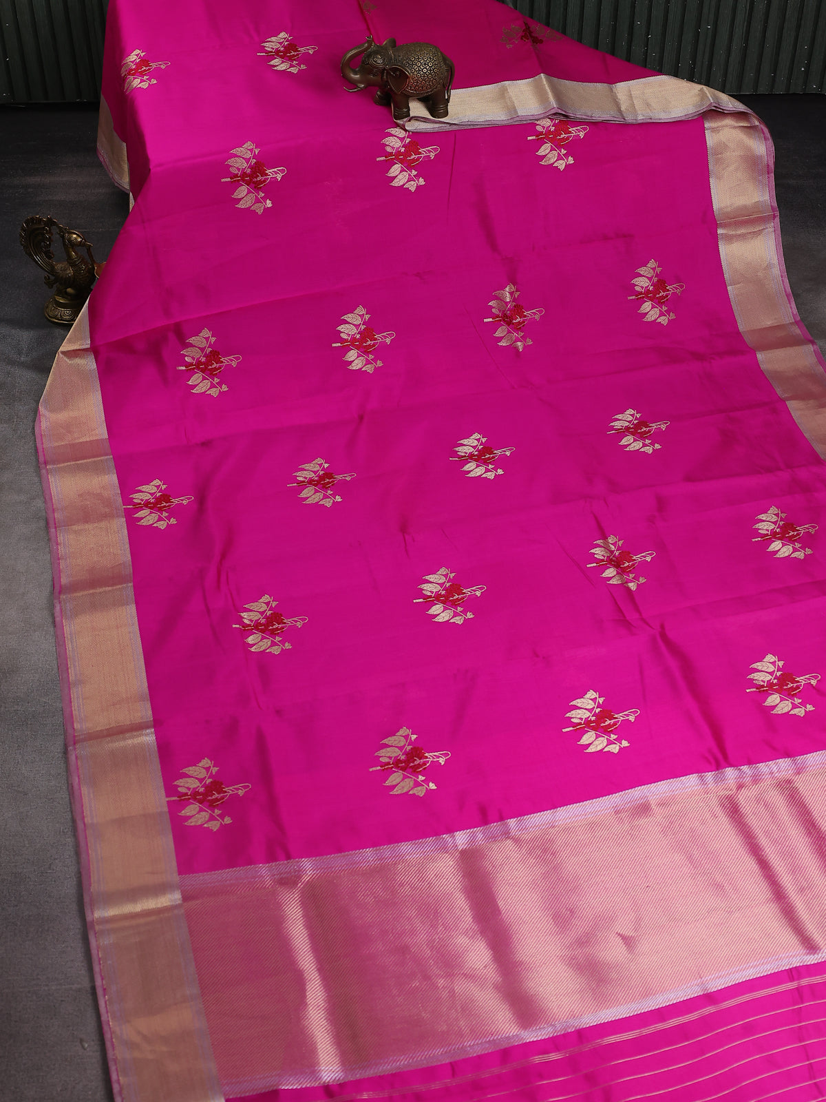 Pink Chanderi Silk Saree