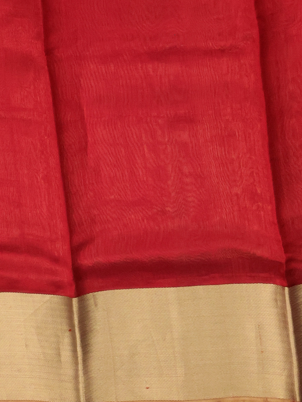 Red Chanderi Silk Saree