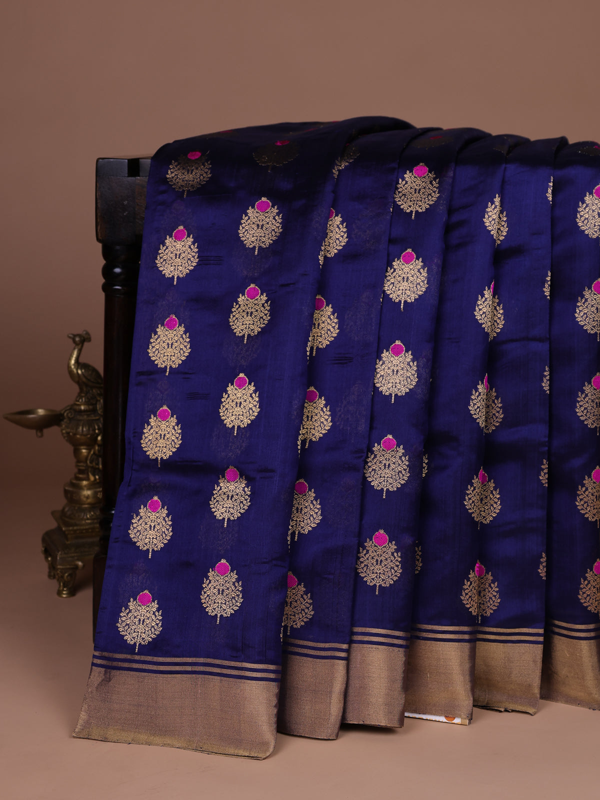 Off White Chanderi Silk Saree