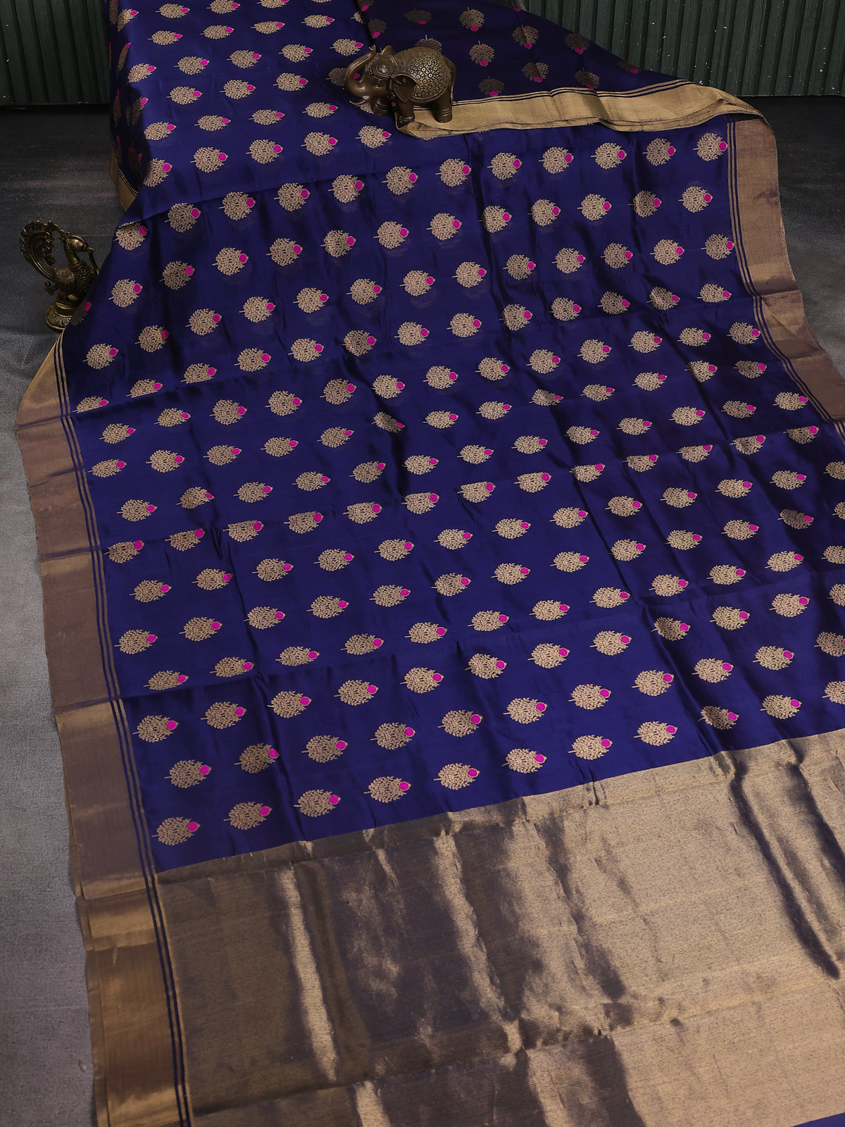 Off White Chanderi Silk Saree