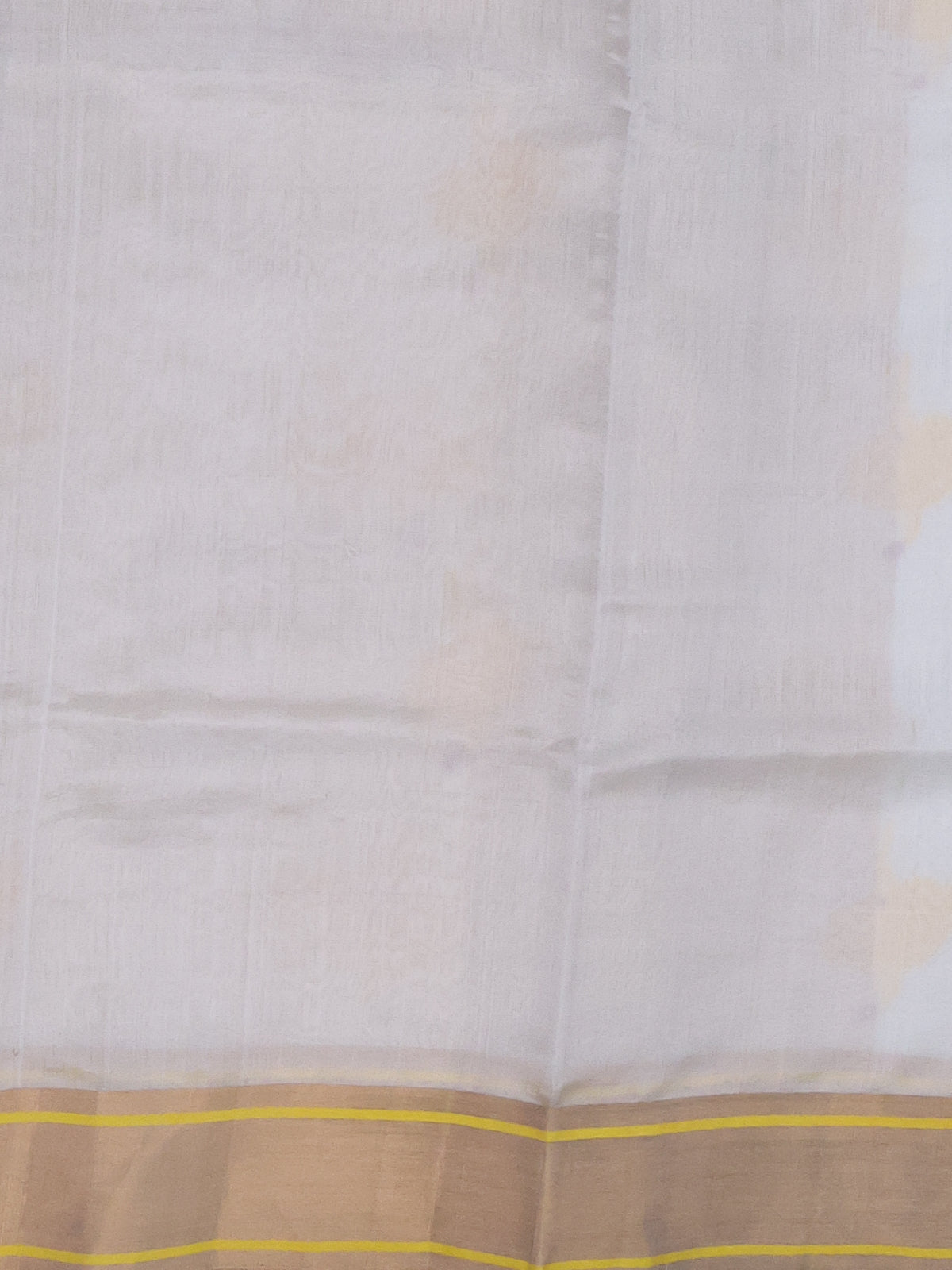 Off White Chanderi Silk Saree