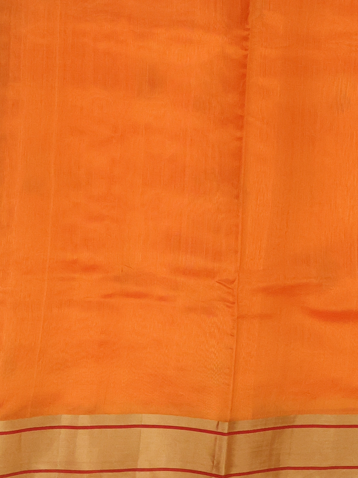 Orange Chanderi Silk Saree