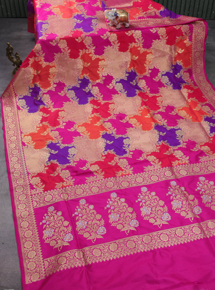 Multi Colour Banarasi Silk Saree