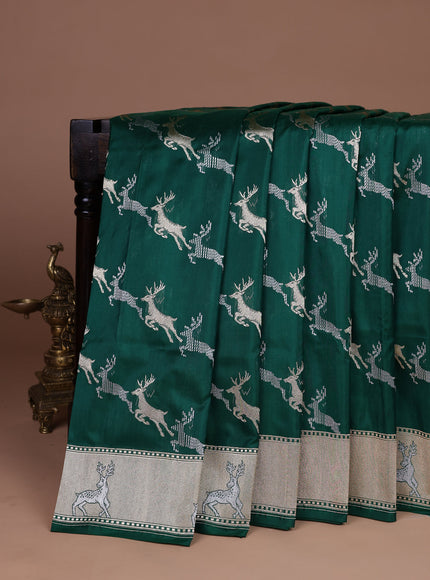 Green Banarasi Silk Saree