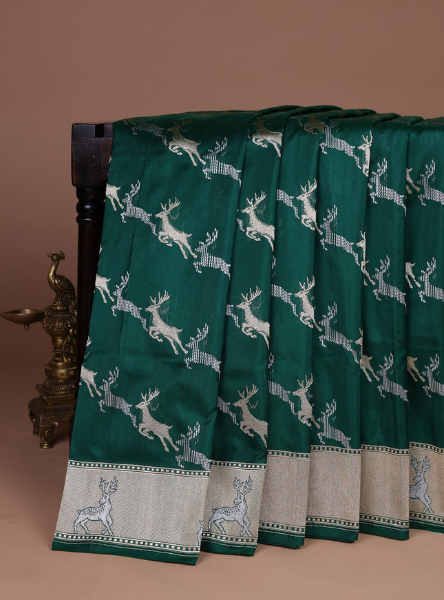 Green Banarasi Silk Saree