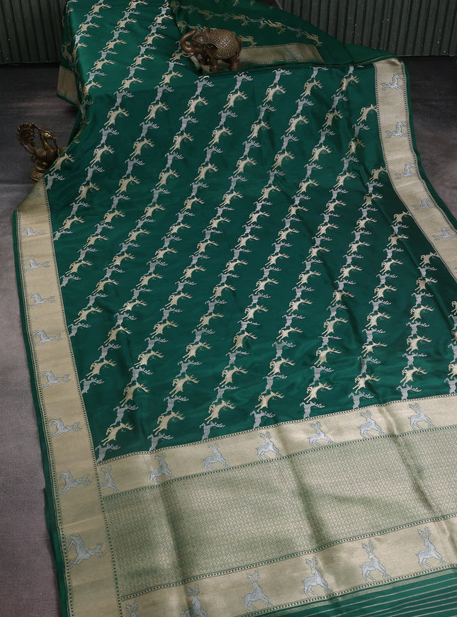 Green Banarasi Silk Saree