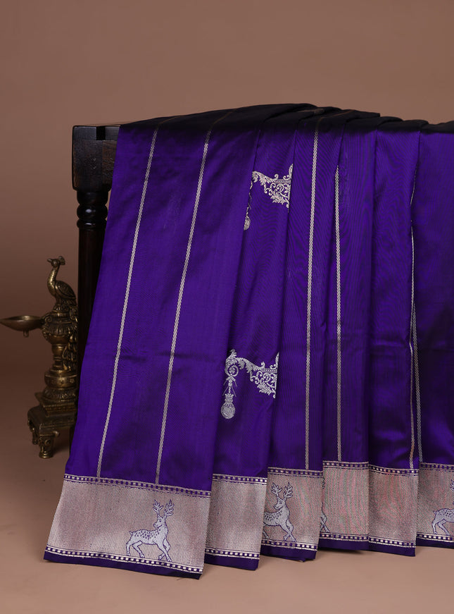 Blue Banarasi Silk Saree